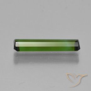 Tourmaline Vert algues marines naturelle Octogone / coupe Émeraude, 1.00 ct, VVS-VS