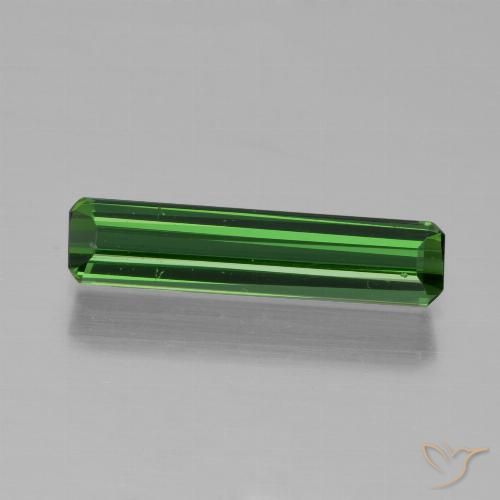 0.98ct Naturel Forêt verte Tourmaline, Taille émeraude, VVS-VS