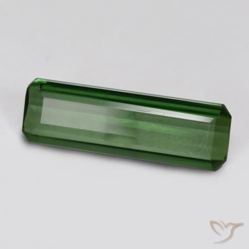 0.76ct Naturel Forêt verte Tourmaline, Taille émeraude, VVS-VS