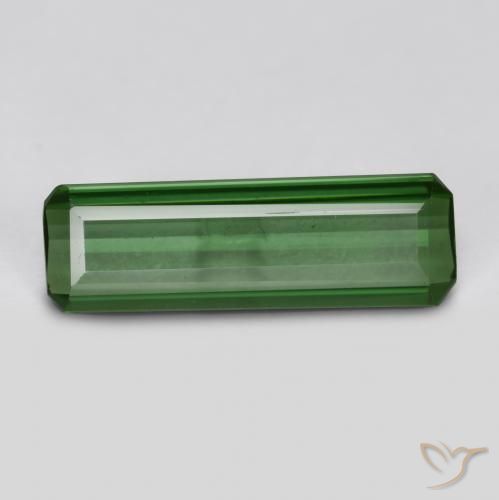 Tourmaline Forêt verte naturelle Octogone / coupe Émeraude, 0.76 ct, VVS-VS