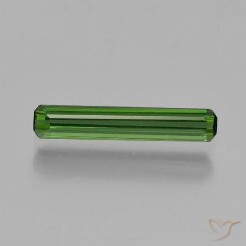 0.84ct Naturel Vert moyen Tourmaline, Taille émeraude, VVS-VS