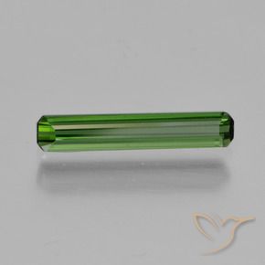 Tourmaline Vert moyen naturelle Octogone / coupe Émeraude, 0.84 ct, VVS-VS