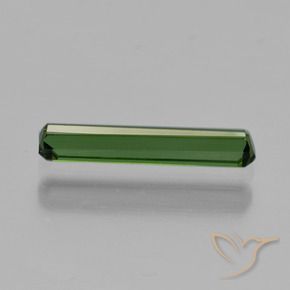 Tourmaline Vert moyen naturelle Octogone / coupe Émeraude, 0.84 ct, VVS-VS