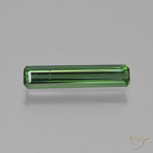 0.75ct Naturel Vert foncé Tourmaline, Taille émeraude, VVS