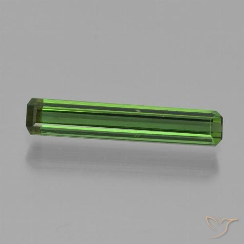 0.98ct Naturel Vert foncé Tourmaline, Taille émeraude, VVS