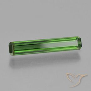 Tourmaline Vert foncé naturelle Octogone / coupe Émeraude, 0.98 ct, VVS