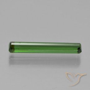 Tourmaline Vert foncé naturelle Octogone / coupe Émeraude, 0.98 ct, VVS