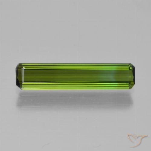 1.08ct Naturel Vert moyen Tourmaline, Taille émeraude, VVS-VS