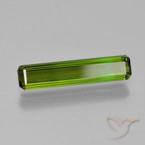 Tourmaline Vert moyen naturelle Octogone / coupe Émeraude, 1.08 ct, VVS-VS