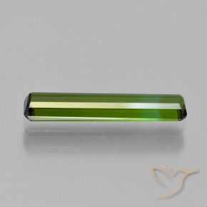 Tourmaline Vert moyen naturelle Octogone / coupe Émeraude, 1.08 ct, VVS-VS