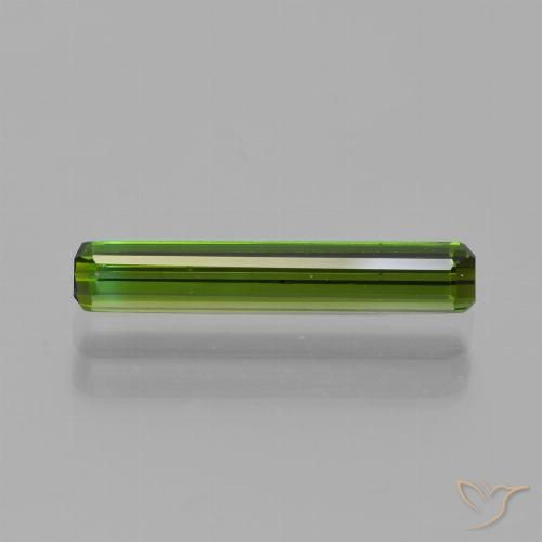 0.87ct Naturel Vert terreux Tourmaline, Octogone / coupe Émeraude, VVS, Photo A