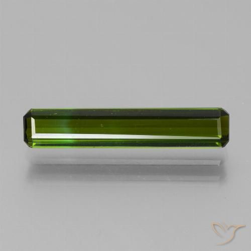 2.05ct Naturel Vert moyen Tourmaline, Taille émeraude, VVS