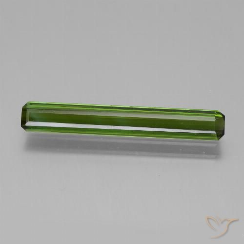 1.87ct Naturel Forêt verte Tourmaline, Taille émeraude, VVS
