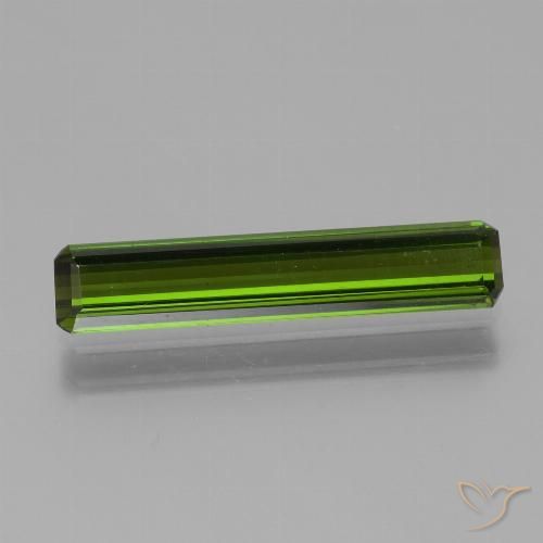 1.72ct Naturel Vert algues marines Tourmaline, Taille émeraude, VVS