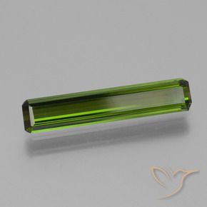 Tourmaline Vert algues marines naturelle Octogone / coupe Émeraude, 1.72 ct, VVS