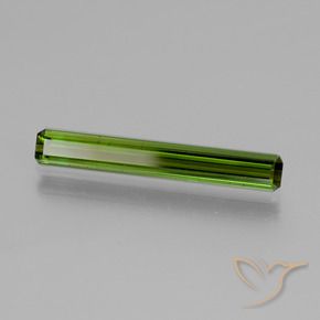 Tourmaline Vert algues marines naturelle Octogone / coupe Émeraude, 1.69 ct, VVS-VS
