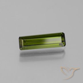 Tourmaline Vert moyen naturelle Octogone / coupe Émeraude, 1.60 ct, VS