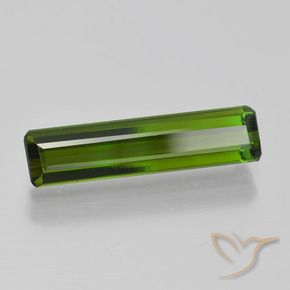 Tourmaline Vert algues marines naturelle Octogone / coupe Émeraude, 1.96 ct, VVS-VS
