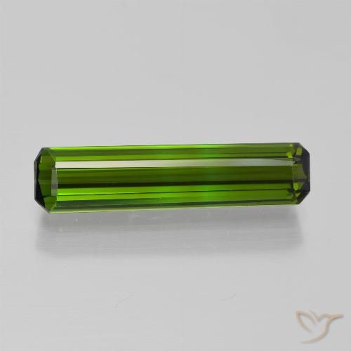 1.82ct Naturel Vert foncé Tourmaline, Taille émeraude, VVS