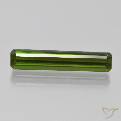 2.10ct Naturel Vert moyen Tourmaline, Taille émeraude, VVS-VS