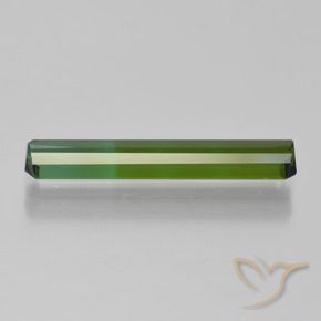 Tourmaline Vert foncé naturelle Octogone / coupe Émeraude, 1.66 ct, VS