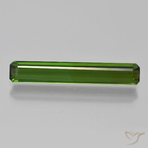 2.64ct Naturel Vert foncé Tourmaline, Taille émeraude, VVS