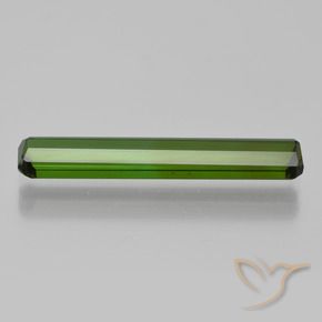 Tourmaline Vert foncé naturelle Octogone / coupe Émeraude, 2.64 ct, VVS