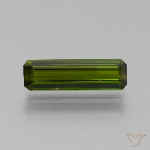 1.49ct Naturel Vert foncé Tourmaline, Taille émeraude, VVS-VS