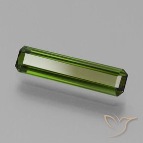 Tourmaline Vert foncé naturelle Octogone / coupe Émeraude, 2.06 ct, VVS-VS