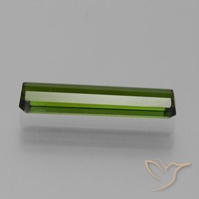 Tourmaline Vert foncé naturelle Octogone / coupe Émeraude, 2.06 ct, VVS-VS