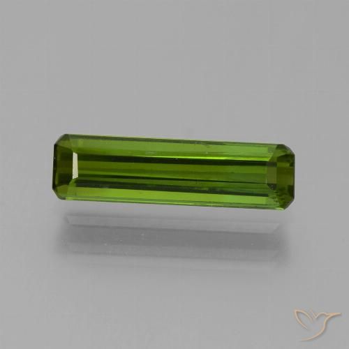 1.25ct Naturel Vert foncé Tourmaline, Taille émeraude, VVS-VS