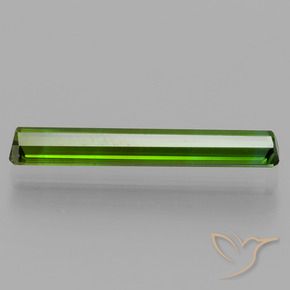 Tourmaline Vert foncé naturelle Octogone / coupe Émeraude, 1.72 ct, VVS-VS