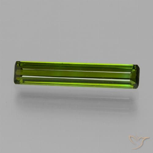 1.55ct Naturel Vert moyen-foncé Tourmaline, Taille émeraude, VVS-VS