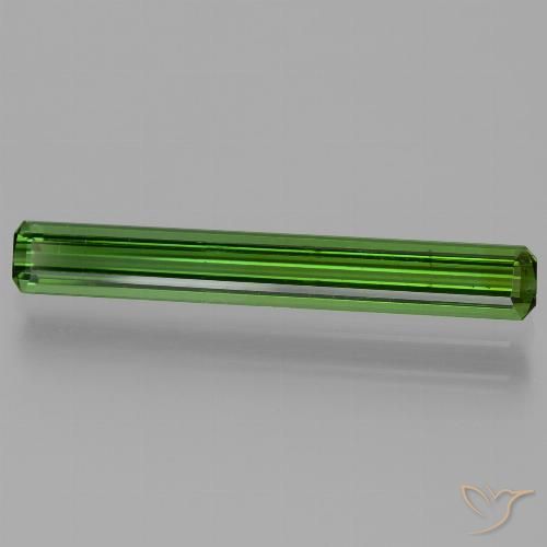 1.67ct Naturel Vert moyen-foncé Tourmaline, Taille émeraude, VVS-VS