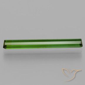 Tourmaline Vert moyen-foncé naturelle Octogone / coupe Émeraude, 1.67 ct, VVS-VS