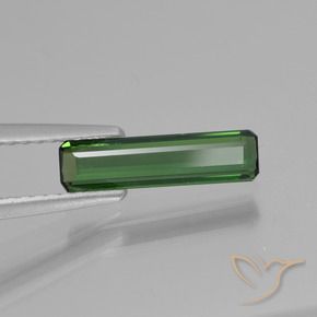 Tourmaline Forêt verte naturelle Octogone / coupe Émeraude, 0.77 ct, VVS-VS