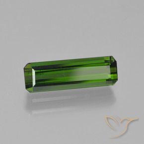 Tourmaline Forêt verte naturelle Octogone / coupe Émeraude, 1.38 ct, VS-SI