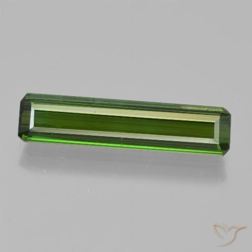 2.44ct Naturel Vert foncé Tourmaline, Taille émeraude, VS
