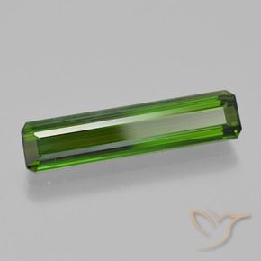 Tourmaline Vert foncé naturelle Octogone / coupe Émeraude, 2.44 ct, VS