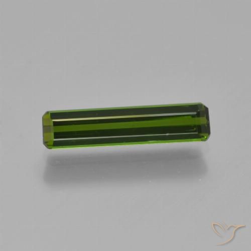 0.91ct Naturel Forêt verte Tourmaline, Taille émeraude, VVS