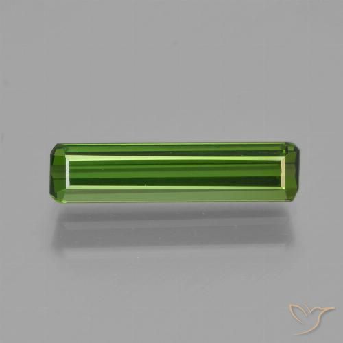 1.28ct Naturel Vert foncé Tourmaline, Taille émeraude, VVS