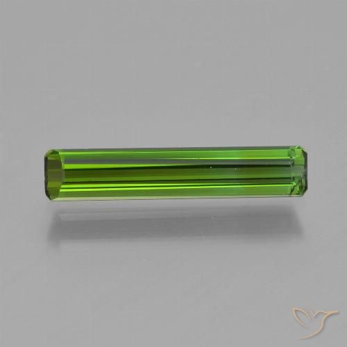 0.88ct Naturel Vert moyen Tourmaline, Taille émeraude, VS