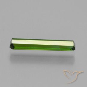 Tourmaline Vert moyen naturelle Octogone / coupe Émeraude, 0.88 ct, VS