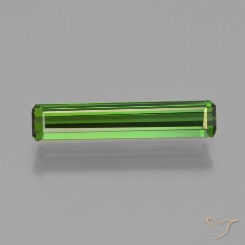 1.03ct Naturel Vert moyen Tourmaline, Taille émeraude, VVS