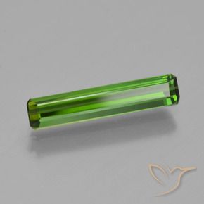 Tourmaline Vert moyen naturelle Octogone / coupe Émeraude, 1.03 ct, VVS