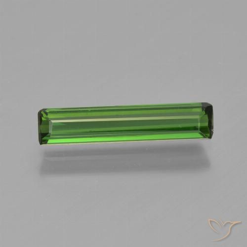 0.94ct Naturel Vert foncé Tourmaline, Taille émeraude, VVS-VS