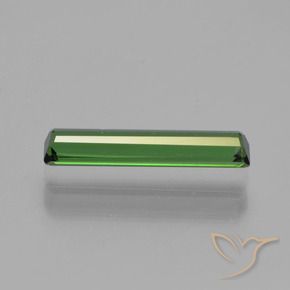 Tourmaline Vert foncé naturelle Octogone / coupe Émeraude, 0.94 ct, VVS-VS