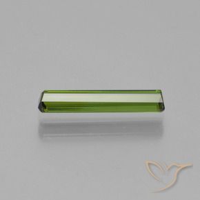 Tourmaline Vert éclatant naturelle Octogone / coupe Émeraude, 1.01 ct, VVS-VS