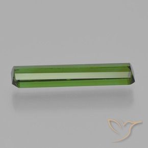 Tourmaline Vert moyen naturelle Octogone / coupe Émeraude, 1.29 ct, VVS