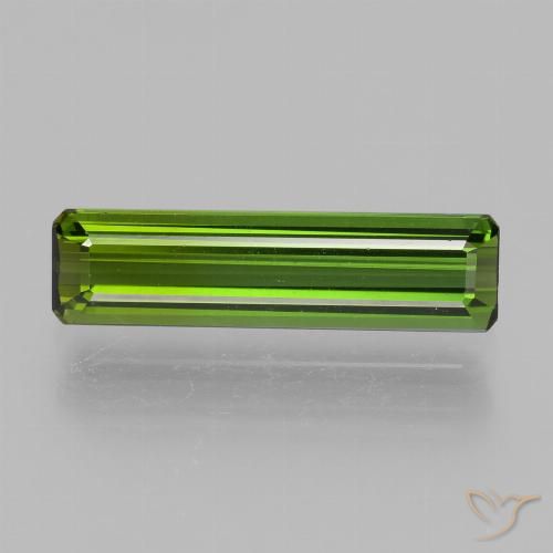 1.72ct Naturel Vert moyen Tourmaline, Taille émeraude, VVS-VS